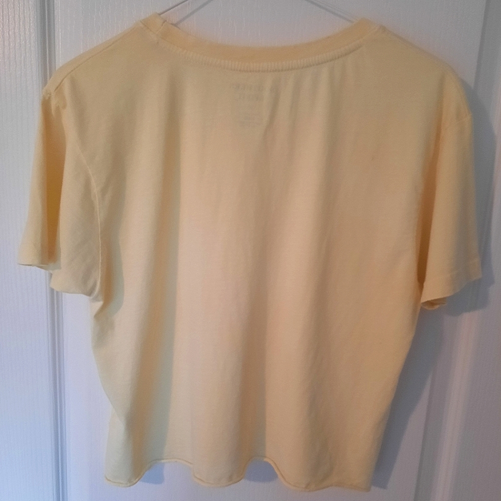 Yellow Cropped Tee - Picture 2 of 2
